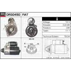 DRS0450 DELCO REMY Стартер