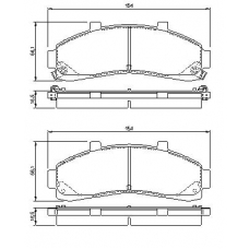 0 986 424 656 BOSCH Комплект тормозных колодок, дисковый тормоз