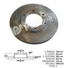 IBT-1126 IPS Parts Тормозной диск