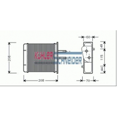 1790201 KUHLER SCHNEIDER Теплообменник, отопление салона