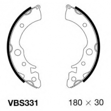 VBS331 MOTAQUIP Комплект тормозных колодок