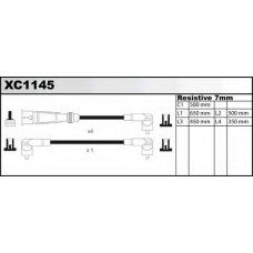 XC1145 QUINTON HAZELL Комплект проводов зажигания