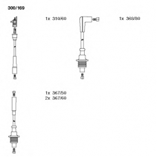 300/169 BREMI Комплект проводов зажигания