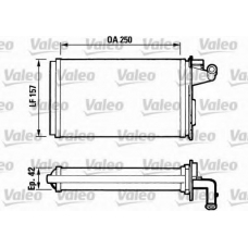 811075 VALEO Теплообменник, отопление салона