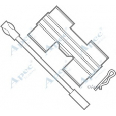 KIT238 APEC Комплектующие, тормозные колодки