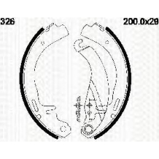 8100 24326 TRIDON Brake shoes