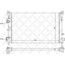 10-26562-SX STELLOX Радиатор, охлаждение двигателя