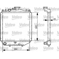 731290 VALEO Радиатор, охлаждение двигателя