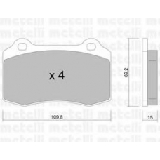 22-0251-2 METELLI Комплект тормозных колодок, дисковый тормоз