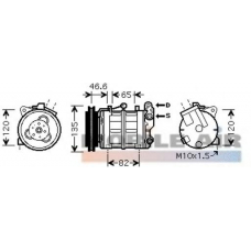 1300K313 VAN WEZEL Компрессор, кондиционер