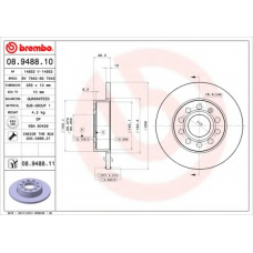 BS 7643 BRECO Тормозной диск