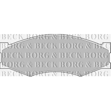 BBP1551 BORG & BECK Комплект тормозных колодок, дисковый тормоз