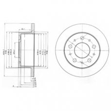 BG3923 DELPHI Тормозной диск