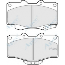 PAD703 APEC Комплект тормозных колодок, дисковый тормоз