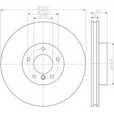 MDC2329 MINTEX Тормозной диск