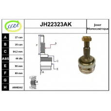 JH22323AK SERA Шарнирный комплект, приводной вал