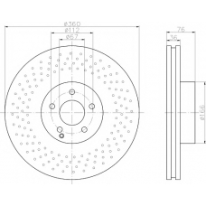 8DD 355 110-181 HELLA PAGID Тормозной диск