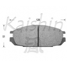 FK1095 KAISHIN Комплект тормозных колодок, дисковый тормоз