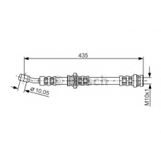 1 987 481 024 BOSCH Тормозной шланг