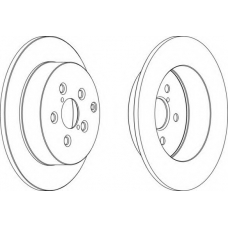 DDF1406-1 FERODO Тормозной диск