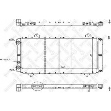 10-25228-SX STELLOX Радиатор, охлаждение двигателя