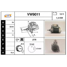 VW9011 SNRA Стартер