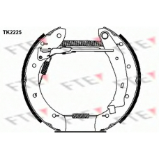 TK2225 FTE Комплект тормозных колодок