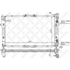 10-25254-SX STELLOX Радиатор, охлаждение двигателя