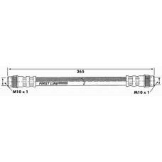 FBH6831 FIRST LINE Тормозной шланг