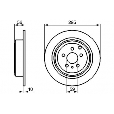 0 986 478 435 BOSCH Тормозной диск