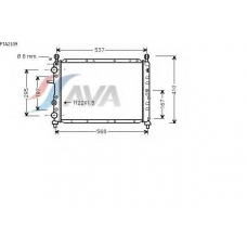 FTA2109 AVA Радиатор, охлаждение двигателя