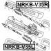 NRKB-V35L FEBEST Пыльник, рулевое управление