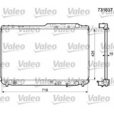 731837 VALEO Радиатор, охлаждение двигателя