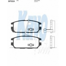 BP-5524 KAVO PARTS Комплект тормозных колодок, дисковый тормоз