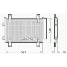 DCN09049 DENSO Конденсатор, кондиционер