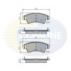 CBP01260 COMLINE Комплект тормозных колодок, дисковый тормоз