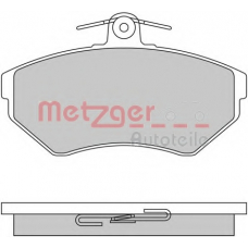 1170061 METZGER Комплект тормозных колодок, дисковый тормоз