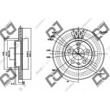 BD1189 DJ PARTS Тормозной диск