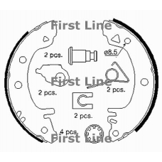 FBS147 FIRST LINE Комплект тормозных колодок