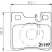 2119701 TEXTAR Комплект тормозных колодок, дисковый тормоз