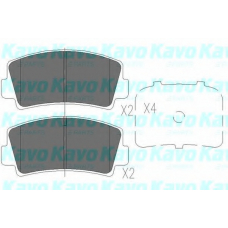 KBP-4552 KAVO PARTS Комплект тормозных колодок, дисковый тормоз