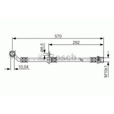 1 987 481 303 BOSCH Тормозной шланг