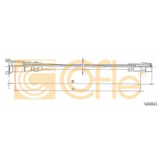 S03031 COFLE Тросик спидометра