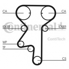 CT975WP5 CONTITECH Водяной насос + комплект зубчатого ремня