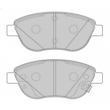 FD7573A NECTO Комплект тормозных колодок, дисковый тормоз