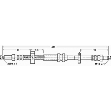 FBH6885 FIRST LINE Тормозной шланг