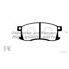 H027-01 ASHUKI Комплект тормозных колодок, дисковый тормоз