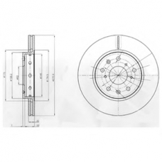 BG4208 DELPHI Тормозной диск