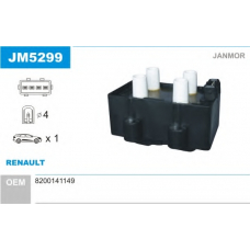 JM5299 JANMOR Катушка зажигания