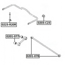 0223-R20R ASVA Тяга / стойка, стабилизатор